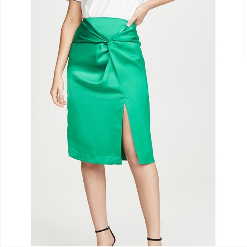 NWT Rebecca Minkoff Green Winta Skirt Sz 4